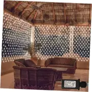 720 LED Net Light 20ft x 13ft Large Size Bush Light Plug-in, IP68 Cool White
