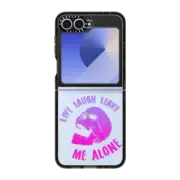 Galaxy Z Flip6 Impact Case Live Laugh Leave - Pink