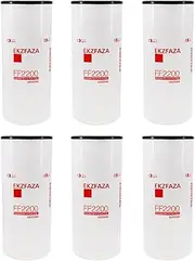 FF2200 Fuel Filter Replace for BF7766 LFF2201 4088272 4920586 P552200 Compatible with Cummins ISX ISM11 Series Engines for International Kenworth Mack Peterbilt Volvo Trucks (Pack of 6)