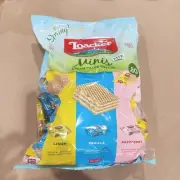 Loacker Minis Mix Assorted Crispy Wafer Biscuits 80 Bite Size Snack for Kids