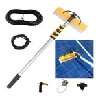 6M Water Fed Pole Kit Solar Panel Roof Window Cleaning Brush Telescopic Squeegee