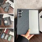 Mag Safe Fiber Pattern Case W/ Screen Film For Samsung Galaxy Z Fold 6 5 4 3