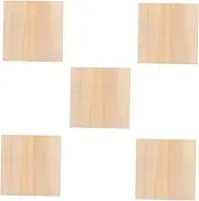 FELTECHELECTR Children's Drawing Photo Holder 5pcs DIY Wooden Painting Frames Unpainted Boards Craft Kit for Imaginative Play