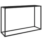 Console Table Black Tempered Glass Living Room Side Hall End Table vidaXL