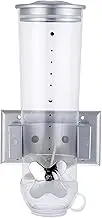 Fenteer Cereal Dispenser, Grain Dispenser, Multipurpose Airtight 1.5L Kitchen Food Storage Container Wall Mounted for Rice Flour Nuts, Silver