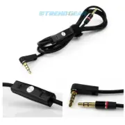 4FT 3.5MM AUX EXTENSION CABLE CORD RED W/MIC NOKIA LUMIA 920 HTC ONE X DROID EVO