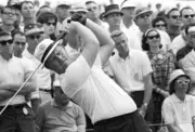 Golf The Masters Closeup of Jack Nicklaus in action at Augusta Nat- Old Photo 1