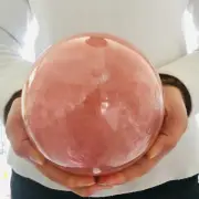 10.12LB top Natural pink rose quartz ball crystal sphere decoration healing
