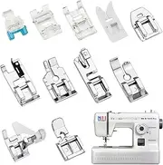 Xiciki Pack of 11 Multifunctional Presser Foot, Sewing Machine Accessories, Hem Foot for Sewing Machine, Rolled Hem Foot for Sewing Machine, Compatible with W6, Brother, Singer Privilege, Janome,