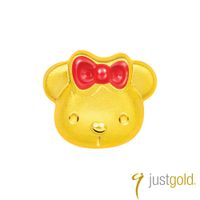 【Just Gold 鎮金店】Kitty Bear純金系列 黃金單耳耳環