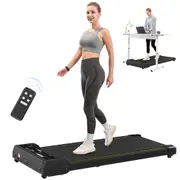 ADVWIN Under Desk Walking Pad Home Compact Portable Walking Jogging Machine Office Fitness Equipment Max 8km/h, 120KG Capacity, Low Noise