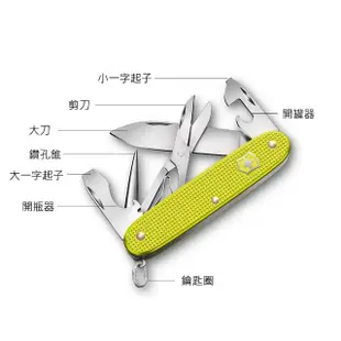 【VICTORINOX 瑞士維氏】瑞士維氏9用2023年ALOX限量金屬殼瑞士刀(電光黃93mm)