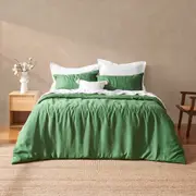 Natural Home Vintage Washed Hemp Linen Quilt Cover Set Eden (Queen,King,Super King)