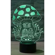 Catzon 3D Mushroom Night Light 7 Color Touch LED Table Lamp Xmas Toy Gift