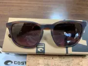 NEW IN BOX COSTA DEL MAR SULLIVAN 200219 MATTE TORTOISE / 580G GLASS ROSE LENSES