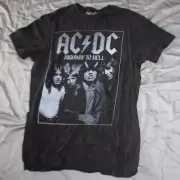 AC DC Highway To Hell T-Shirt Men's Sz S Short Sleeve Crew Neck Graphic Black