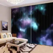Wonderful Colors Universe 3D Blockout Photo Print Curtain Fabric Curtains Window