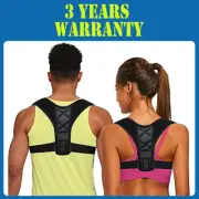 Discreet Back Straightener Posture Corrector Invisible Under Clothing (Black)