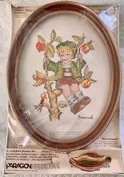 Paragon Needecraft Kit Hūmmel 0441 “Apple Tree Boy" Framed Picture Unopened NEW