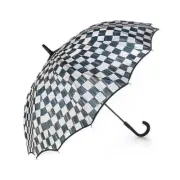 Brand New Mackenzie Childs Courtly Check Seamless Umbrella