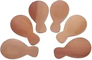 NOVICA Brown Hand Carved Wood Serving Spoons, Goldfish' (Set of 6)