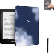 Sakenitly Case for Kindle Paperwhite 10th Generation(Model: PQ94WIF, 2018 Release), Lightweight Case with Hand Strap and Smart Auto Sleep/Wake