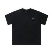 CACTUS JACK TRAVIS SCOTT FRONT LOGO SHORT SLEEVE TEE CUT BLACK SIZE XL