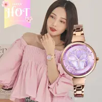 在飛比找ETMall東森購物網優惠-【Relax Time】年度設計錶款 綻放系列 粉紫 櫻花手