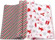 Clabby 200 Pieces Christmas Wax Paper Sheets Food Basket Liners Sandwich Food...