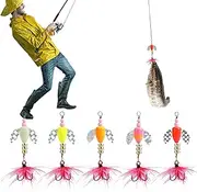 Spinner Baits - 5 Pcs Spinner Lures Lightweight Spinnerbait Baits Baits | Hard Bass Trout Salmon Salmon Cocktail Baits