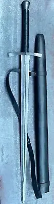 Custom Hand Forged Damascus Steel Long Sword Battle Ready