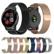 Milanese Loop Strap watch band For Garmin Vivoactive 5 4 4S 3 Forerunner 265 255