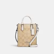 Coach Outlet Mini Tote Signature Canvas LIGHT KHAKI CJ494