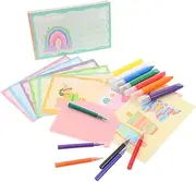 Diy Rainbow Scratch Painting Kit Kids Craft Bookmarks Drawing Paper Colorful Scratch Cards for Party Favors