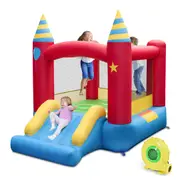 Babyjoy Inflatable Slide Bouncer Play Castle Jumping House Indoor Outdoor Activity Center w/Blower