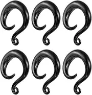 [LADEMAYH] 3 Pairs DIY Ear Taper Hooks Dangle Gauges for Ears Gauges, Hypoallergenic Stainless Steel Dangle Gauges Accessories Body Jewelry