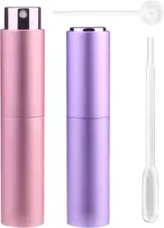 Portable Mini Refillable Perfume Bottle, 3 Pcs Travel Size Perfume Atomizer Empt