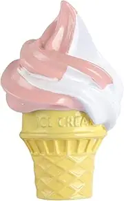 Motorcycle Hat Decorations, Falling Ice Cream Spoof Motorcycle Ornament, Hilarious Motorcycle Cap Adornment, Unique Funny Ornament For Bikers