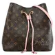 Juliet茱麗葉精品 Louis Vuitton LV M44022 Neonoe 經典花紋肩斜兩用水桶包.粉現金價$62,800