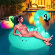 SUPERNIGHT Floating Pool Lights with 4 Color 3 Modes Changing, LED Pond Light...
