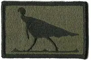 VELCRO® BRAND Fastener Morale Patch Hunting Wildlife Tukey OLV DRB 3x2"