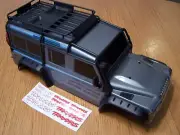 Fit Traxxas TRX-4 1/10 Crawler Land Rover Defender Silver/Grey Body & Exo Cage