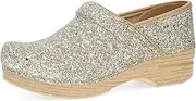 [dansko] Professional Glitter Slip-On Clogs for Women - Rocker Sole and Arch Support for Comfort - Ideal for Long Standing Professionals - Food Service, Healthcare Professionals
