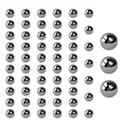60 Pcs 4mm Dia Bicycle Steel Bearing Ball Replacement 4mm / 0.16"
