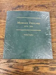 Morgan Dollars 1878-1891 3 Ring Binder Archival Quality LCA8 White Gloves NEW