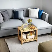 Solid Wood Coffee Table, Living Room Sofa Side Table, Bedroom Table A0125 (Wood, 50X40X48CM)