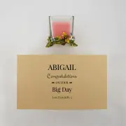 Personalised Pink Candle