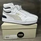 Mens Puma Ralph Sampson 70 Mid OG Basketball Shoes Size 12 White Grey Violet