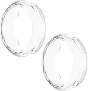 Feysentoe Pack of 2 Case with TPU Screen Protector Compatible with Garmin Lily 2 Protective Case Transparent