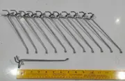 50 pieces 7 inch Peg Board Hooks tool Workshop Home storage Zinc plated